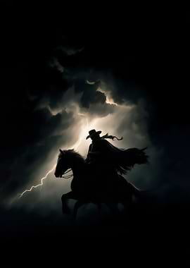 Dark Rider in Storm