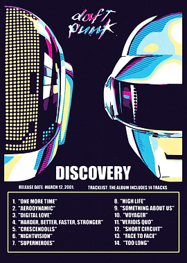 Daft Punk Discovery Album Cover Art