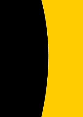 Abstract Black and Yellow Curve