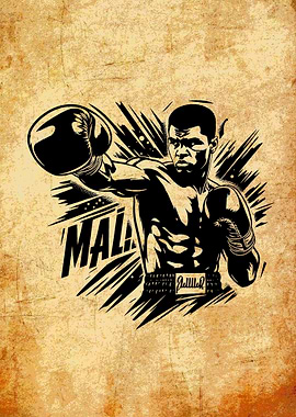 Muhammad Ali Boxing Art