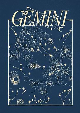 Gemini Constellation Art Print