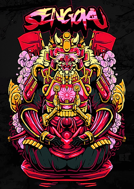 Sengoku Samurai Illustration