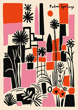 Palm Springs Abstract Landscape Art