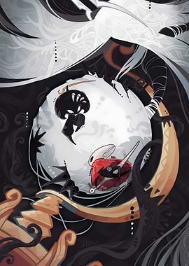 Hollow Knight characters digital art