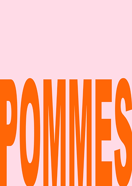 Pommes Text Art
