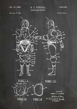H.C. Vykukal Hard Space Suit Patent