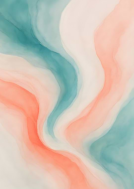 Abstract Watercolor Waves