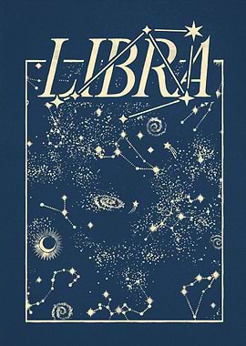 Libra Constellation Art Print