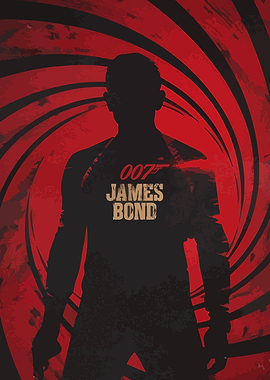 James Bond 007 Silhouette Poster