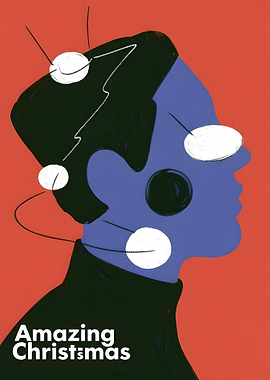 Amazing Christmas Abstract Portrait