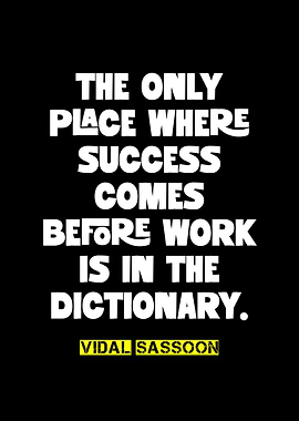 Success Before Work Quote