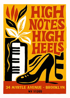 High Notes High Heels Jazz Poster