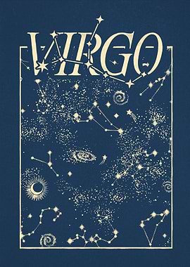 Virgo Zodiac Constellation Art Print
