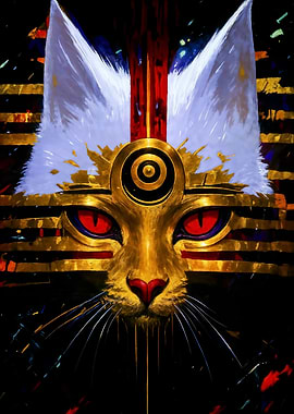 Egyptian Cat God Artwork