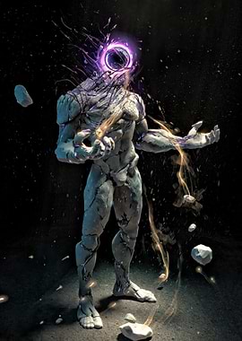 Stone Golem with Portal Head