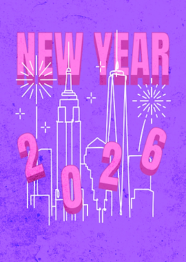 New Year 2026 Cityscape Celebration
