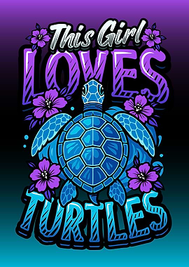 This Girl Loves Turtles Graphic