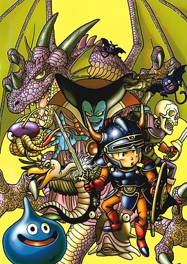 Dragon Quest characters illustration