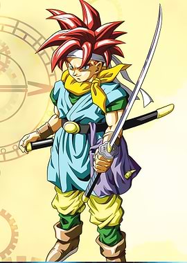 Chrono Trigger Crono character art