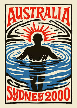 Australia Sydney 2000 Poster