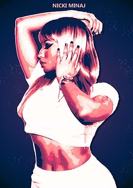Nicki Minaj Pop Art Portrait