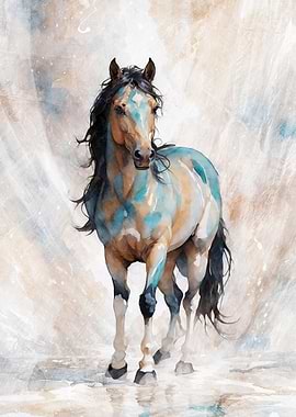 Horse in Watercolor