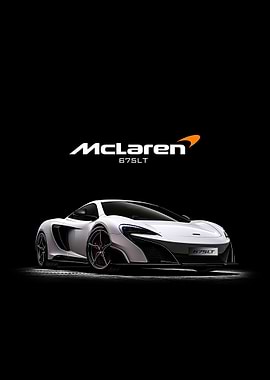 McLaren 675LT White Car