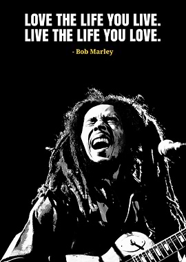 Bob Marley Quote Poster