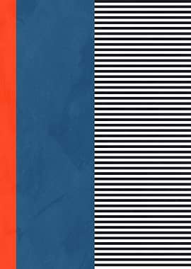 Abstract Color Block Stripe Design
