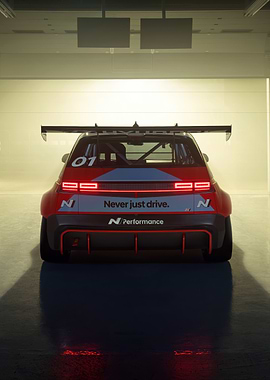 Hyundai N Performance Race Car Rear