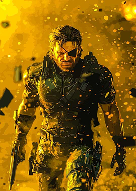 Solid Snake in Action