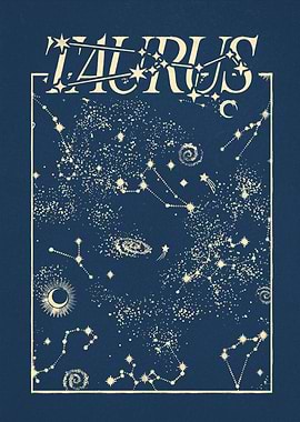Taurus Zodiac Constellation Art Print