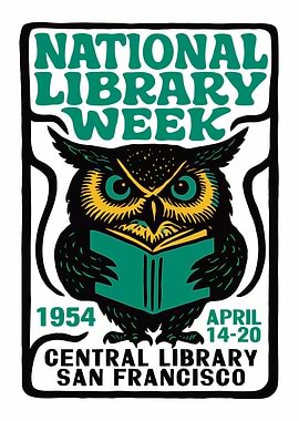 National Library Week 1954 Poster