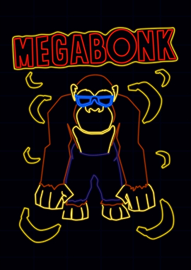 Megabonk Monke Neon Art