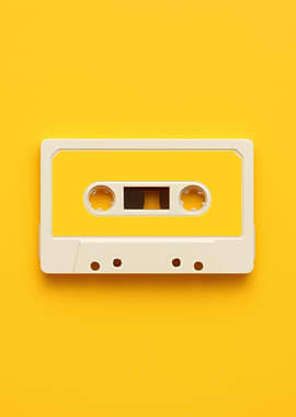 Nostalgic Mixtape Minimalist - Pop Art Cassette Tape