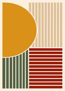 Abstract Geometric Shapes Art