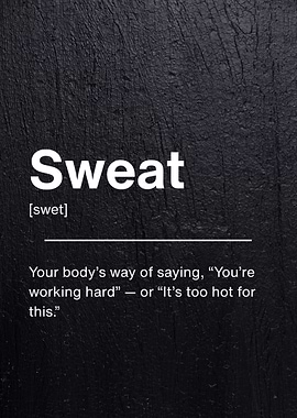 Sweat Funny Definition