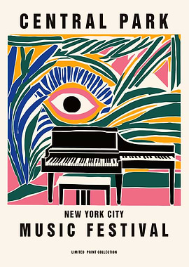Central Park Music Festival Poster