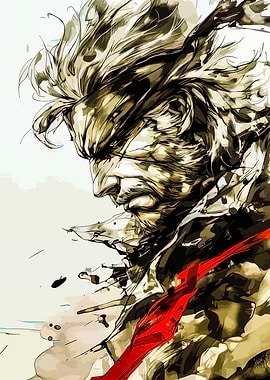 Solid Snake Illustration