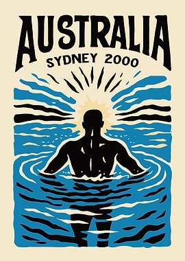 Australia Sydney 2000 Poster