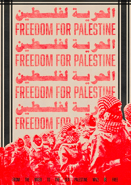 Freedom for Palestine Protest Poster