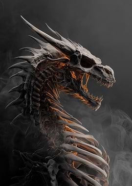 Skeletal Dragon Head