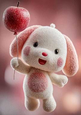 Apple Balloon Bunny