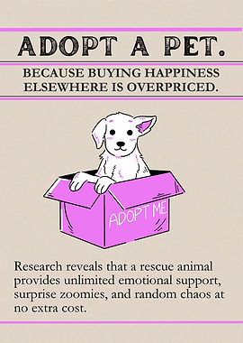 Adopt a Pet Cute Dog Illustration