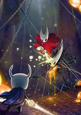 Hollow Knight Battle Scene
