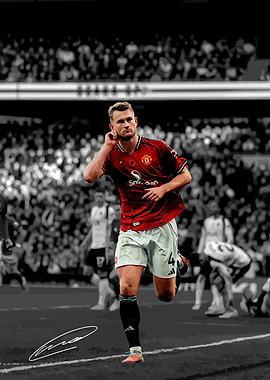 De Light Manchester United Celebrating Goal