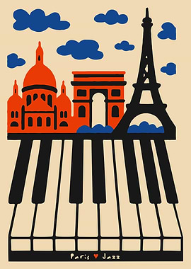 Paris Jazz Poster