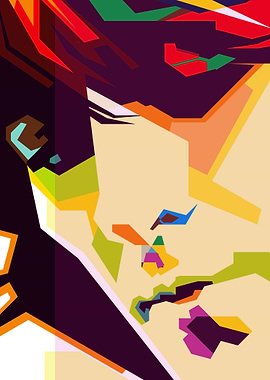 Rock Guitarist British Iconic Band Pop Art