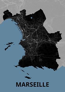 Marseille City Map