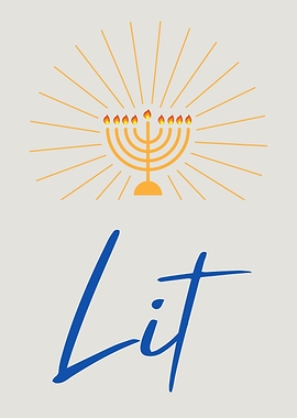 Hanukkah 'Lit' Celebration Graphic